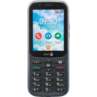Abbildung von Doro 730X Entsperrt 4G Dual SIM Seniorenhandy: Spritzwassergeschützt (IP54) und stoßfest. Einfach zu bedienen mit GPS, Facebook Whatsapp. Ideal als Seniorenhandy ohne Vertrag Tastenhandy.