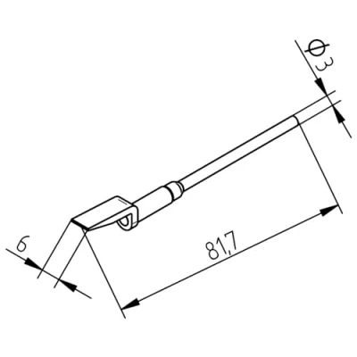 Abbildung von ERSA ERSADUR Entlöspitzensatz gerade 20,0 mm 0452FDLF200