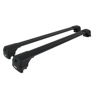 Abbildung von Dachträger Gepäckträger kompatibel mit BMW iX3 G08 2020 2024 TÜV ABE Aluminium Schwarz