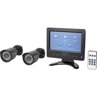 Abbildung von Sygonix SY 4600588 AHD Überwachungskamera Set 2 Kanal mit Kameras 1