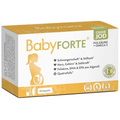 Abbildung von BabyFORTE Folsäure + Omega 3 ohne Jod Schwangerschaft 60 St