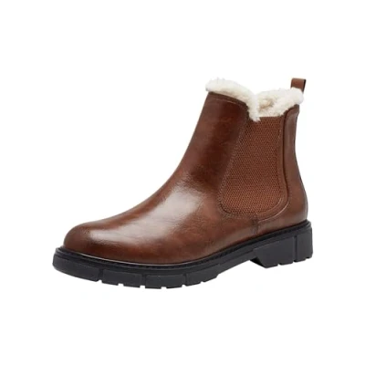 Abbildung von Marco Tozzi Snowboot/Winterstiefel, Damen, Größe: 39, Cognac comb Schuhe