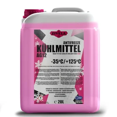 Abbildung von ZIVELA G12 Kühlerfrostschutz bis 35 20 Liter G12+ Kühlmittel Kühlflüssigkeit Auto Gebrauchsfertig Langlebiger Schutz