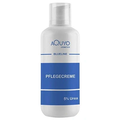 Abbildung von Blueline 5% Urea Creme für trockene Haut (500ml Spender) Körpercreme bei Schuppenflechte oder Neurodermitis, Pflegecreme gegen Juckreiz, Hautcreme Hautunreinheiten und Hautausschlag