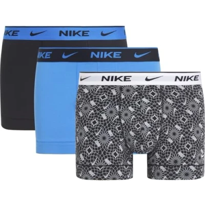 Abbildung von Nike Underwear Trunk 3 PACK Panties, Herren, Größe: Small, Black/photo blue