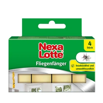 Abbildung von Nexa Lotte Fliegenfänger, zum Bekämpfen von Fliegen mit hoher Klebekraft und Lockwirkung, 4 St, Grün