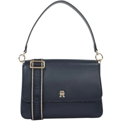 Abbildung von Tommy Hilfiger Damen Handtasche Tasche Henkeltasche TH Joy Shoulder Bag Blau