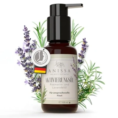 Abbildung von ANISSA Naturkosmetik Körperöl 100ml für empfindliche Haut Regeneriert &amp; pflegt Ohne Parabene Tierversuche Vegan Made in Germany 100% Natürlich Hautfreundlich