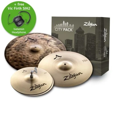 Abbildung von Zildjian A Series City Cymbal Box Set 12&quot; New Beat Hi Hats, 14&quot; Crash, 18&quot; Uptown Ride