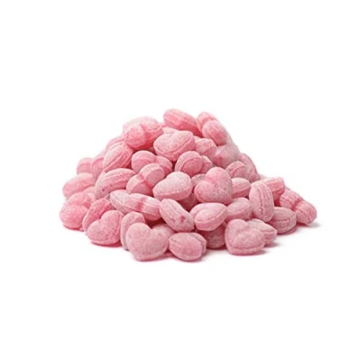 Abbildung von Glühweinherzen Fruchtbonbons Kräuterbonbons Bonbons mit Glühweingeschmack Glühwein (120g)