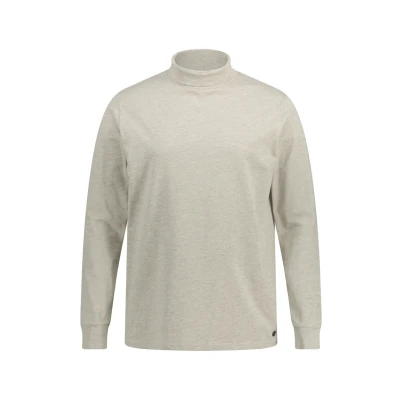 Abbildung von JP1880 Rollkragen Langarmshirt, Herren, Größe: 3XL, Natural melange