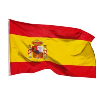 Abbildung von PHENO FLAGS Flagge Spanien 90 x 150 cm Spanische Fahne Nationalflagge (Hissflagge für Fahnenmast), Inkl. 2 Messing Ösen