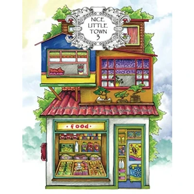 Abbildung von Adult Coloring Book: Nice Little Town
