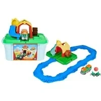 Abbildung von Mighty Express Farmbahnhof Spielset mit Farm Frieda, Spielfahrzeug