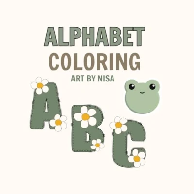 Abbildung von Alphabet Coloring: Buchstaben Malbuch mit Froschdesign ABC Lernen von A bis Z für Kinder