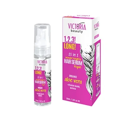 Abbildung von Victoria Beauty Haarserum für Haarwachstum mit Bio Aloe Vera, Quinoa und Vitaminen A, B3 B5, optimale Haarpflege Frauen, Hair Growth Serum, spendet viel Feuchtigkeit, 30ml
