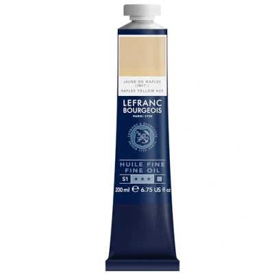Abbildung von Lefranc Bourgeois 301838 Feine Ölfarbe in hervorragender Qualität,lichtecht mit gleichmäßige Konsistenz, 200ml Tube, ideal für Keilrahmen, Leinwand, Malkarton Ungebleichtes Titan