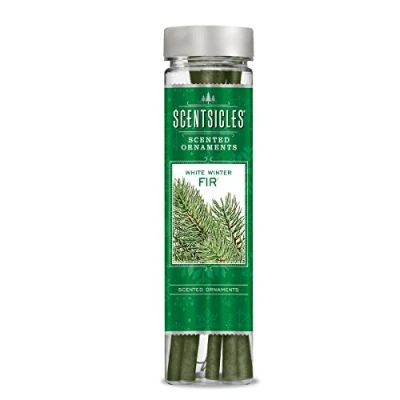 Abbildung von Scentsicles Duftstäbchen für deinen Weihnachtsbaum White Winter Fir (6 Stäbchen) Klassicher Tannenduft Dein Zuhause Duftsticks mit bis zu 30 Tagen Duftdauer je Stick