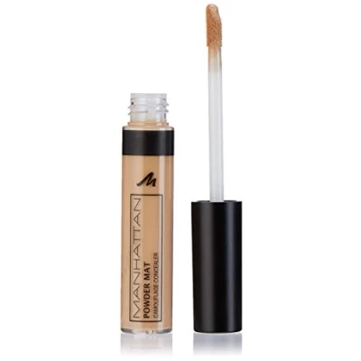 Abbildung von Manhattan Powder Mat Camouflage Concealer 300 Medium, Mattierender Crème, mit Applikator gegen Augenringe und Hautunreinheiten, 1 x 7ml