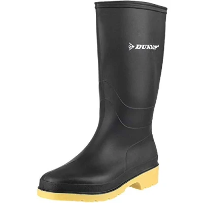 Abbildung von Dunlop Protective Footwear Unisex Kinder Dull Gummistiefel, Schwarz, 32 EU