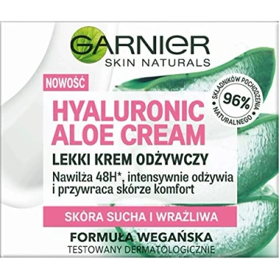 Abbildung von SKIN NATURALS HYALURONIC ALOE CREAM LEKKI KREM ODŻYWCZY Wachs SUCHA I WRAŻLIWA