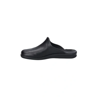 Abbildung von Josef Seibel Herren Pantoffeln Belfort 450, Männer Hausschuhe,Weite G (Normal),Freizeitschuhe,Schlupfschuhe,Slides,schwarz,47 EU