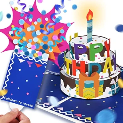 Abbildung von Montegoni Grußkarte 3D Pop Up Rotes Herz Grußkarte, Liebe, Valentinstag &amp; Geschenk Karte für besondere Anlässe 15x15cm