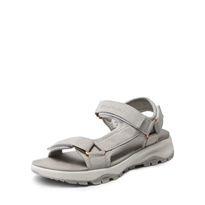 Abbildung von DREAM PAIRS Damen Sandalen Sport Outdoor Sandale Wandern Trekking Flach Sommerschuhe Leicht Leichter Kaffee 41 (EUR) SDSA2320W E