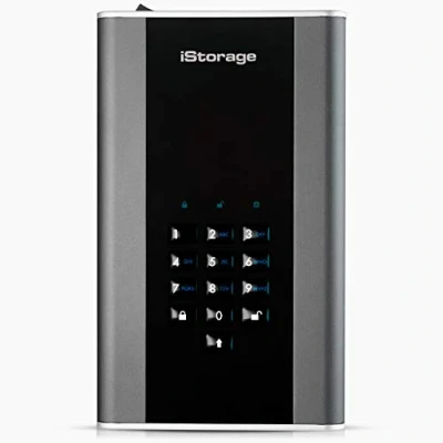 Abbildung von iStorage diskAshur DT2 2 TB Secure Encrypted Desktop Hard Drive FIPS Level 3 Password Protected Dust/Water Resistant. IS 256 2000 C X