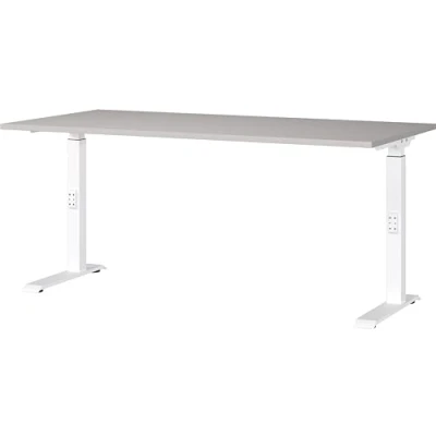Abbildung von GERMANIA Schreibtisch &quot;Downey, mechanisch höhenverstellbar&quot;, moderne Farbvariationen, Breite 120/140/160/180 cm, Made in Germany