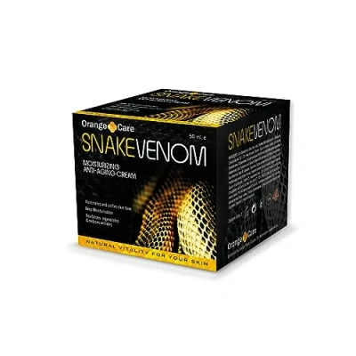 Abbildung von Orange Care Snake Venom 50 ml Anti Aging Schlangengift Gesichtscreme Feuchtigkeitscreme für Männer &amp; Frauen feuchtigkeitsspendend gegen Hautalterung, Augenringe, feine Linien