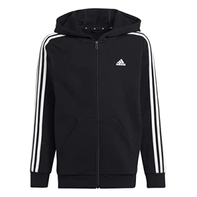 Abbildung von adidas Performance Sweatjacke für Kinder, Größe: 128, Schwarz weiß