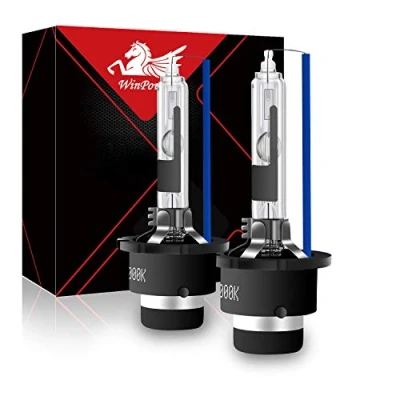 Abbildung von WinPower D2R Xenon Brenner Birne Ersatz Kit 35W 8000K Ultra Cool Blue Metall Stents Basis 12V Autoscheinwerfer Umwandlung Lampe, 2 Stück