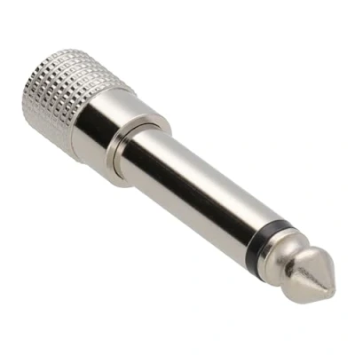 Abbildung von Metall 3,5 mm Stereo Buchse Zum 6,35 Mono Klinkenstecker Stecker Adapter