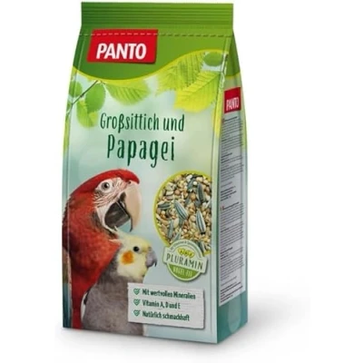 Abbildung von PANTO Großsittich und Papageienfutter mit Pluramin, 2,5 kg Bunte Saatenmischung für Papageien Großsittichen, Vogelfutter Sonnenblumenkernen