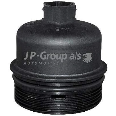Abbildung von JP GROUP 1518550100 Deckel, Ölfiltergehäuse PEUGEOT: 206 Schrägheck, 207 307 SW, FORD: MONDEO 4 Turnier, Galaxy Mk2 MPV
