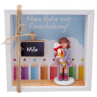 Abbildung von ZauberDeko Geldgeschenk Verpackung Mädchen Einschulung Schulbeginn Gutschein personalisiert MIT Namen