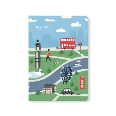 Abbildung von Letts of London Wanderlust Terminplaner 2025, A5, Wochenansicht,