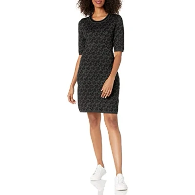 Abbildung von DKNY Damen Pulloverkleid Kleid, Heather Grey S, Groß