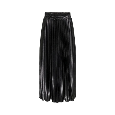 Abbildung von ONLY Damen Onllyon Pleated Shine Skirt JRS Rock, Black, M