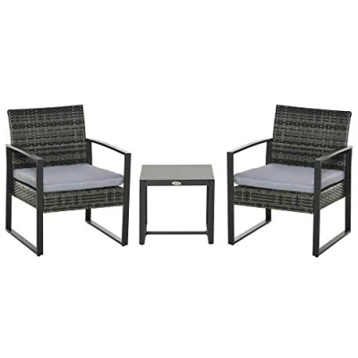 Abbildung von Outsunny Sitzgruppe Polyrattan als 5 tlg. Set