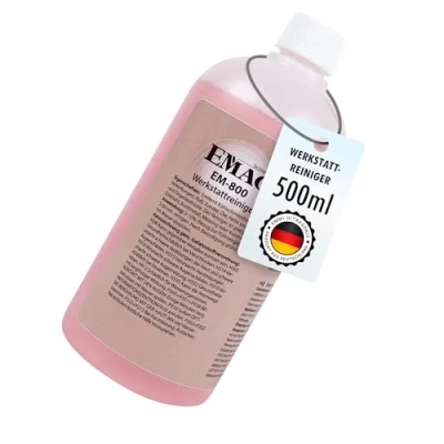 Abbildung von EMAG Werkstattreiniger EM 800 I Spezieller Ultraschallreiniger für Edelstahl &amp; Kunststoff uvm. Entfernt Kühlschmierstoffe, Ruß, Öle 500ml