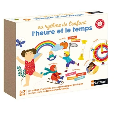 Abbildung von Nathan Rhythmus Uhrzeit und Zeit Originelles Set zum Lernen von Kindern ab 3 Jahren, 31165