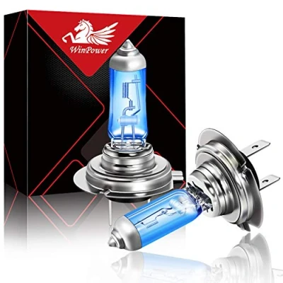 Abbildung von WinPower 24V H7 PX26d Halogenlampen 70W Super helle Ultra weiße Scheinwerferlampe 5000K 5500K für LKW, 2 Lampen