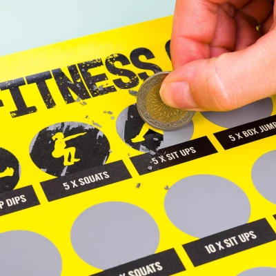 Abbildung von 100 Tage Fitness Herausforderung Kratzposter