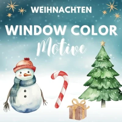 Abbildung von Window Color Vorlagen Weihnachten: 40 Motive und Schablonen für weihnachtliche Fensterbilder: Fensterbilder Kinder Erwachsene, ... (Kreativ mit Color, Band 1)