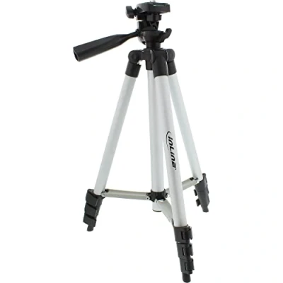 Abbildung von InLine Stativ für Digitalkameras und Videokameras, Aluminium, Höhe max. 1,06m, Silber, 106 cm, 500 g