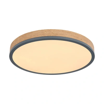 Abbildung von GLOBO LIGHTING Deckenleuchte DORO, Timerfunktion, LED fest integriert, Metall Graphit,