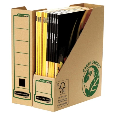 Abbildung von Bankers Box Archiv Stehsammler Wellpappe braun , DIN A4