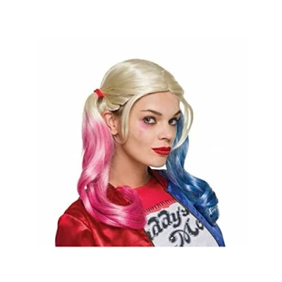 Abbildung von Rubie&#039;s Kostüm Perücke Suicide Squad Harley Quinn, Harleys Frisur aus dem ersten Film